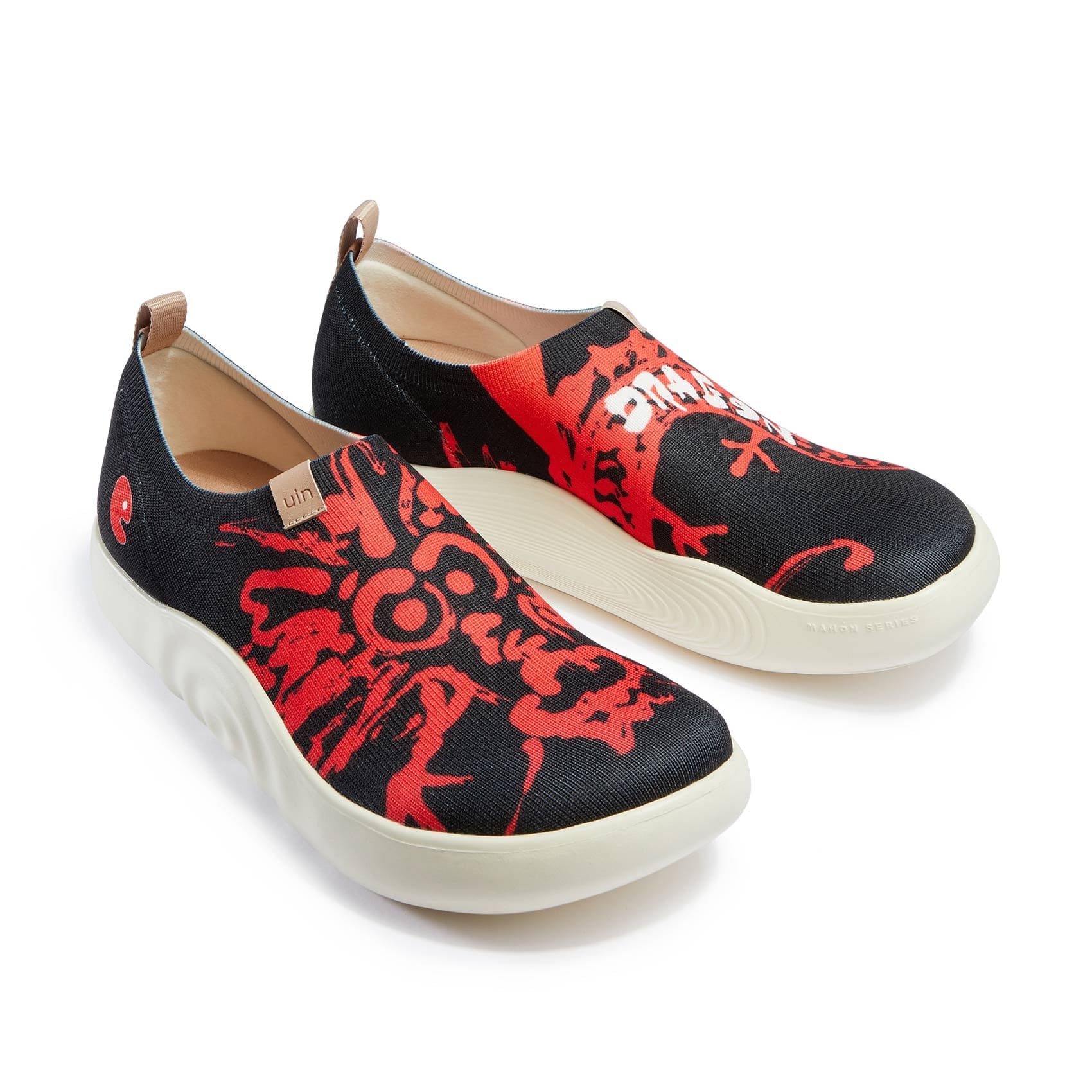 UIN Women's Art Travel Walking Shoes Knit Casual Lightweight Wide Toe ...