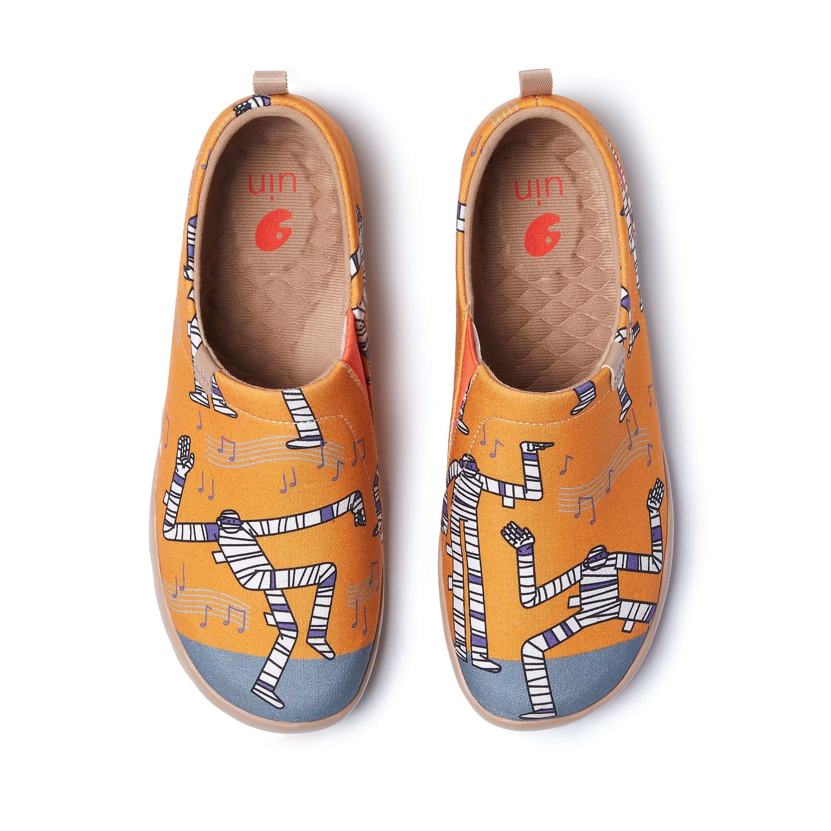 UIN Women's Art Painted Travel Shoes Slip On Loafers Comfort ...