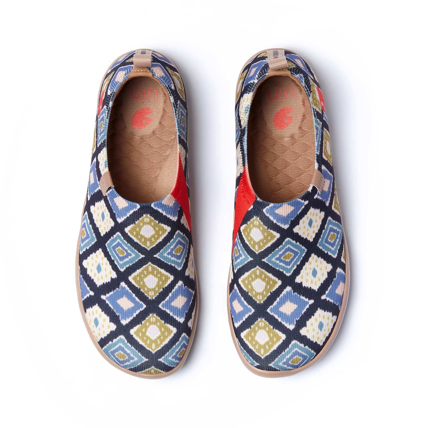 UIN Women's Art Travel Shoes Toledo Ⅰ Knit Slip On Loafers Comfort ...