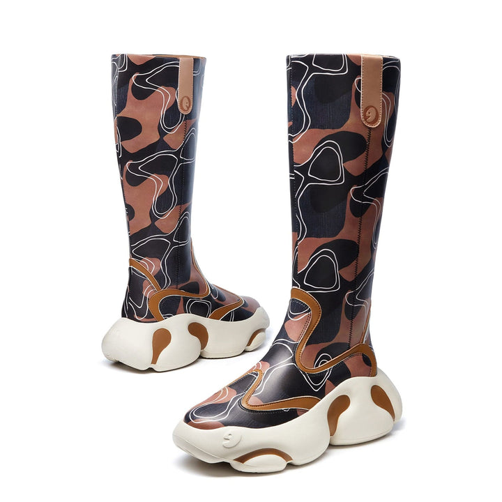 UIN Footwear Women Hand-painted Hills Zarautz VI Women Canvas loafers