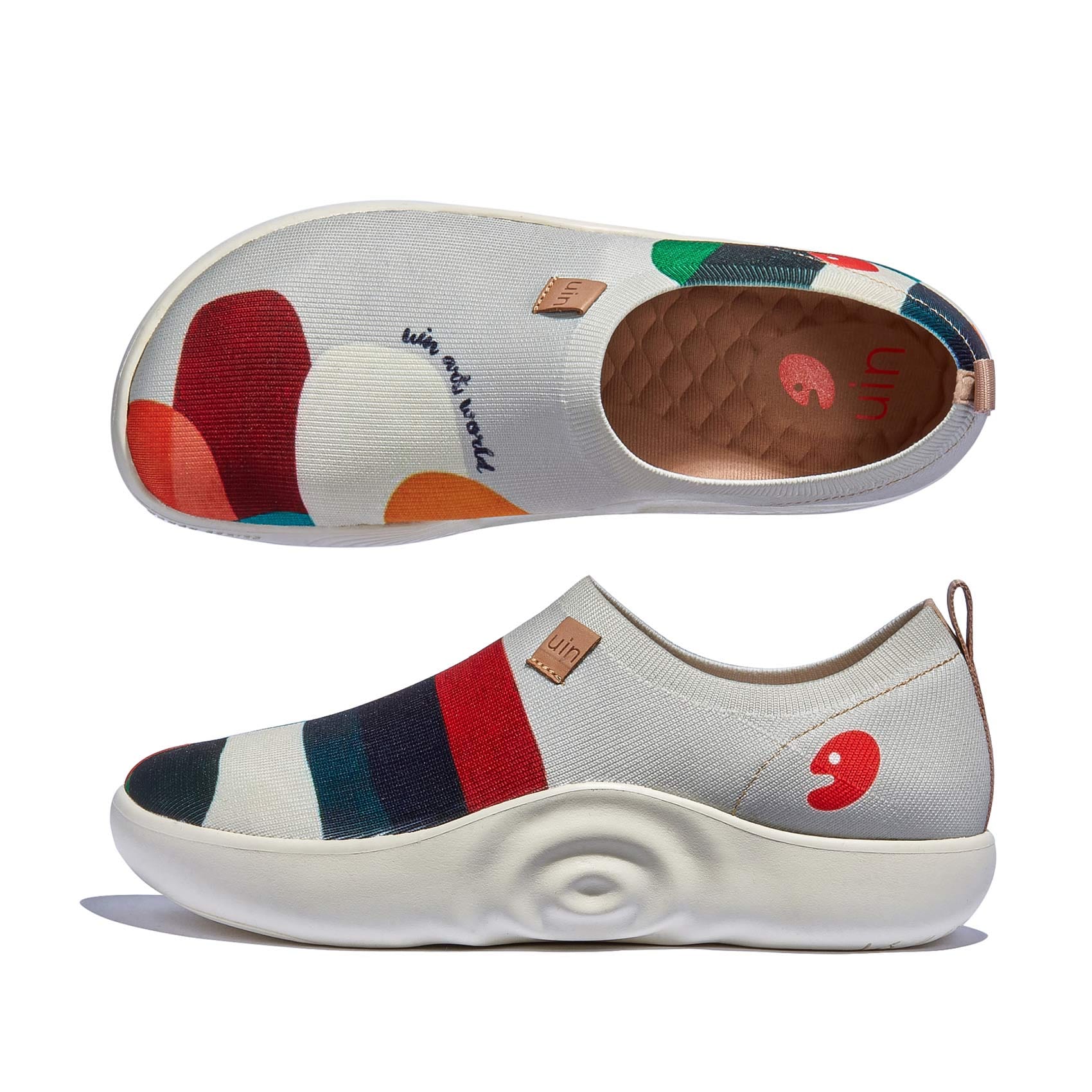 UIN Women's Walking Shoes Art Travel Slip On Casual Lightweight Fashion ...