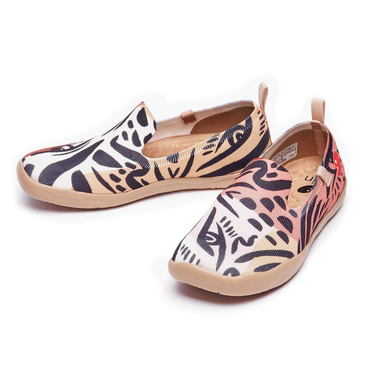 Size 12 Mens UIN Leopard Cat Slip-On Flats Artistic Print Comfort Casual Shoes Leopard - Slip On Shoes for Men | Charix main image 3