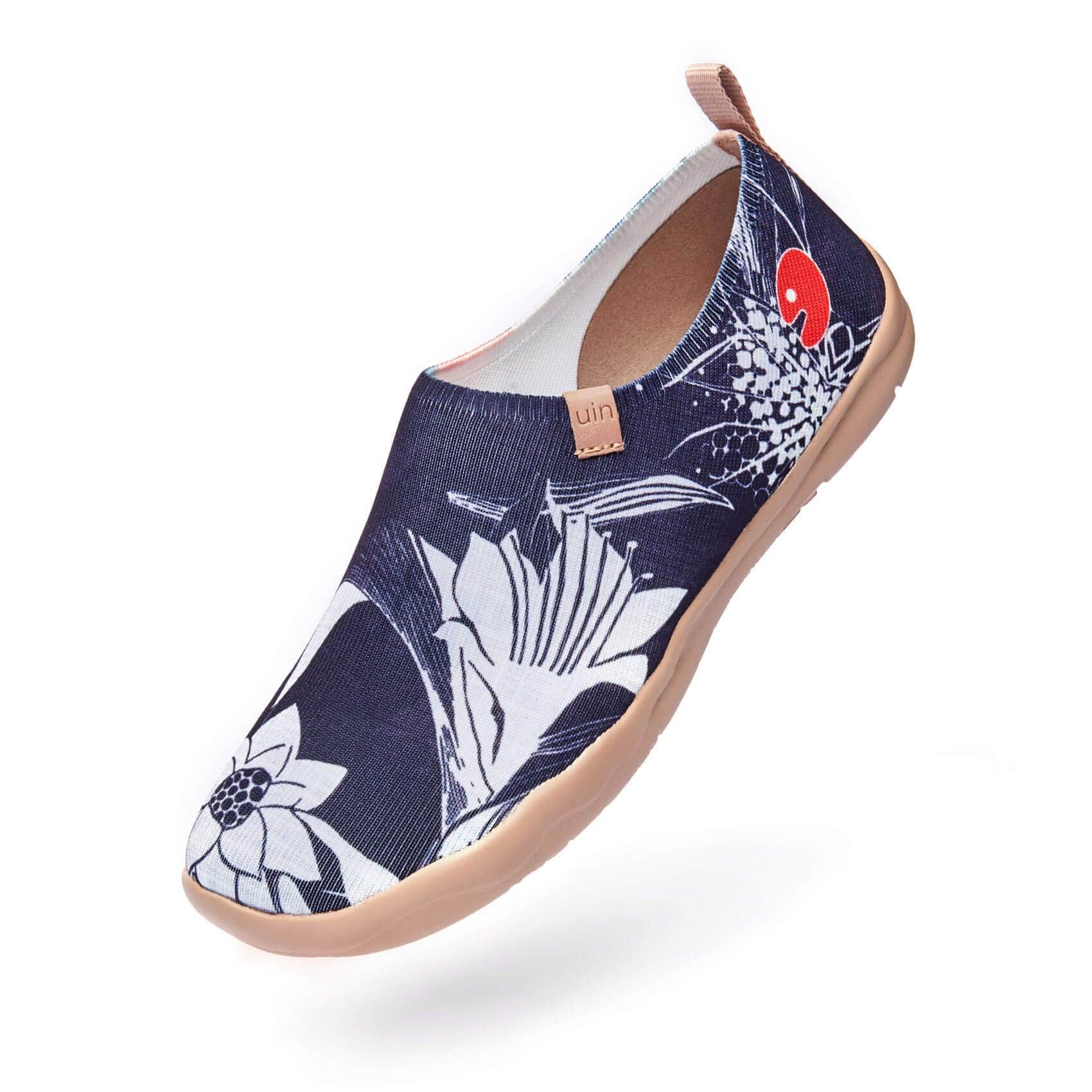 UIN Women's Slip Ons Knitted Lightweight Sneakers Walking Casual