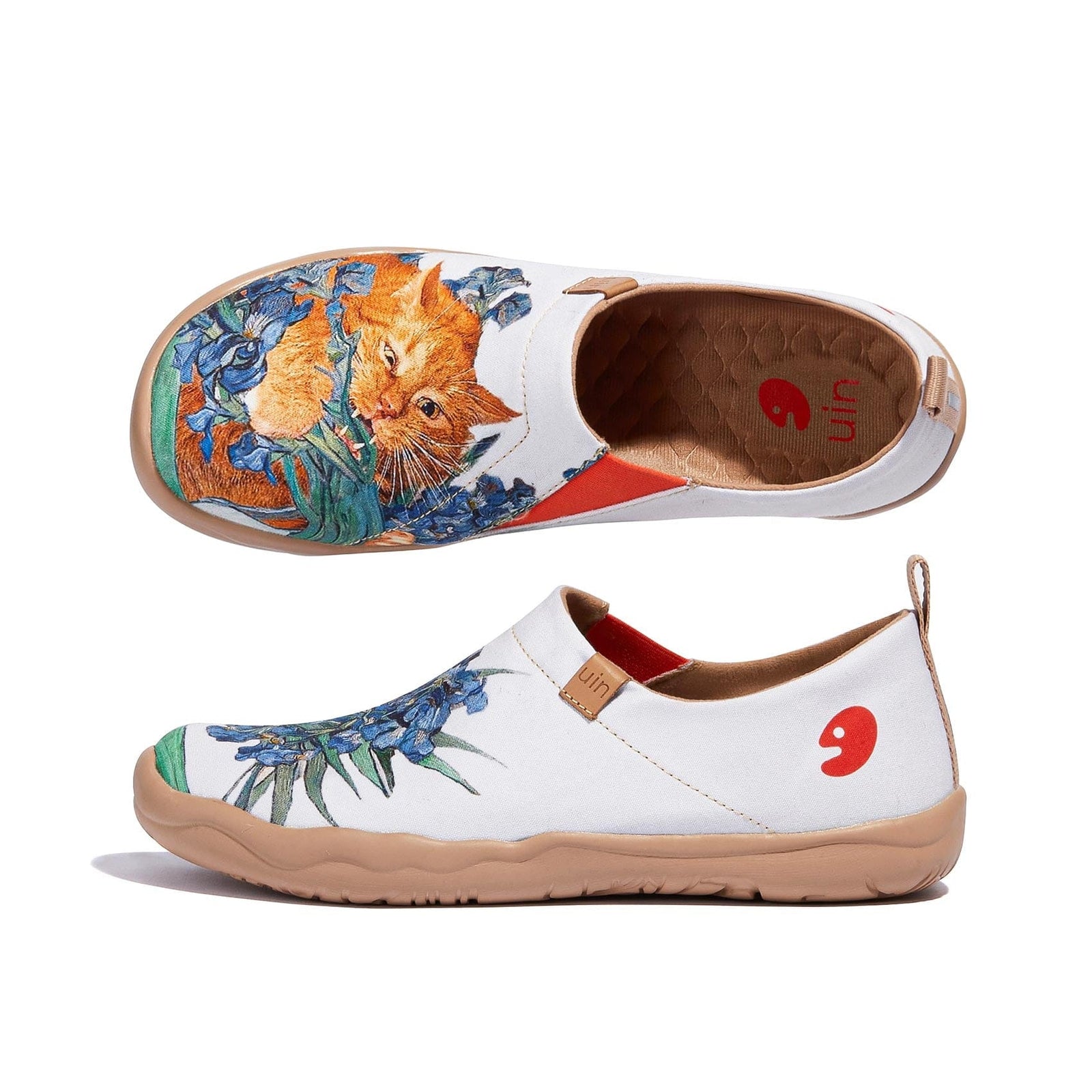UIN Women's Art Travel Shoes Slip On Casual Loafers Lightweight Comfort ...