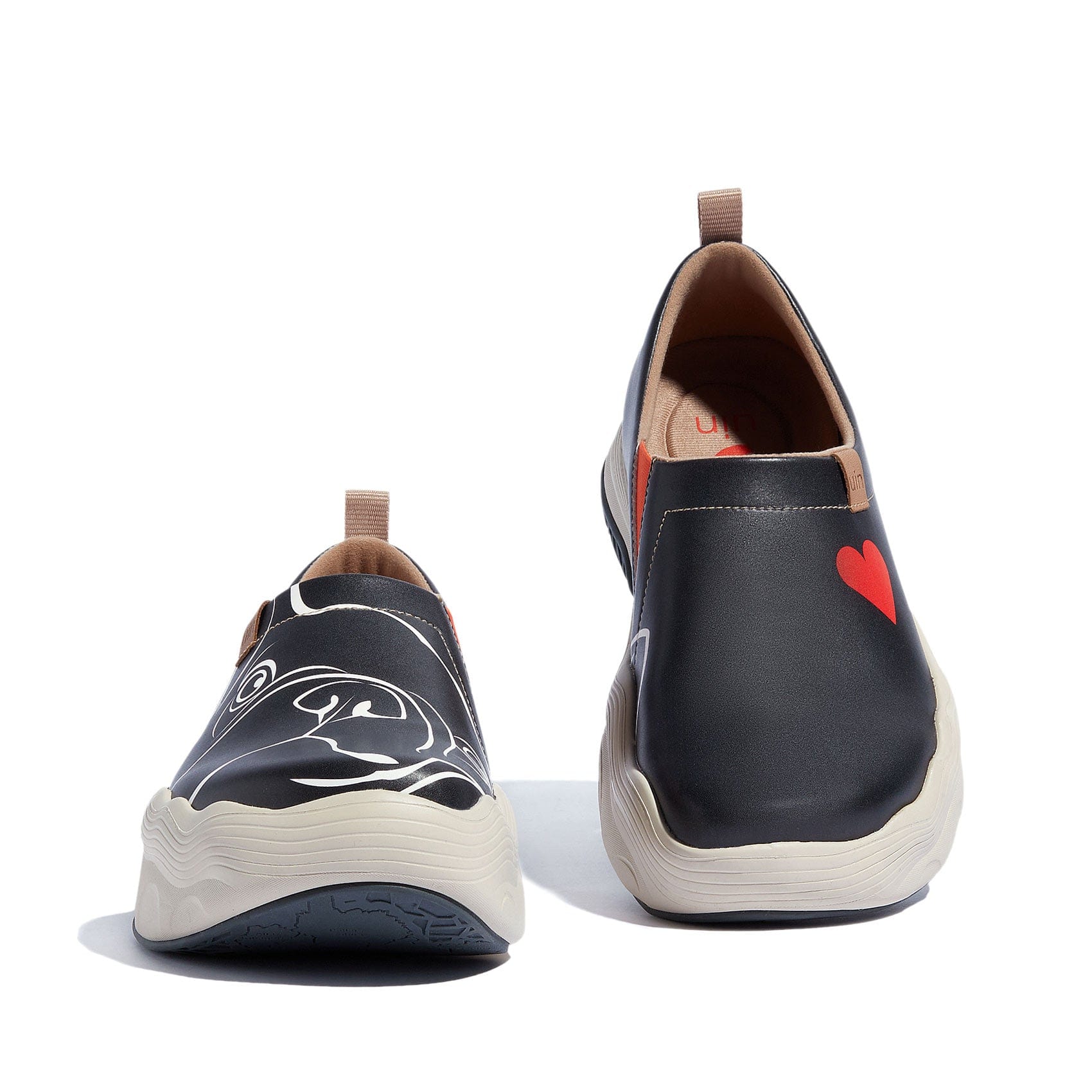 UIN Women's Art Travel Walking Shoes Slip On Casual Lightweight