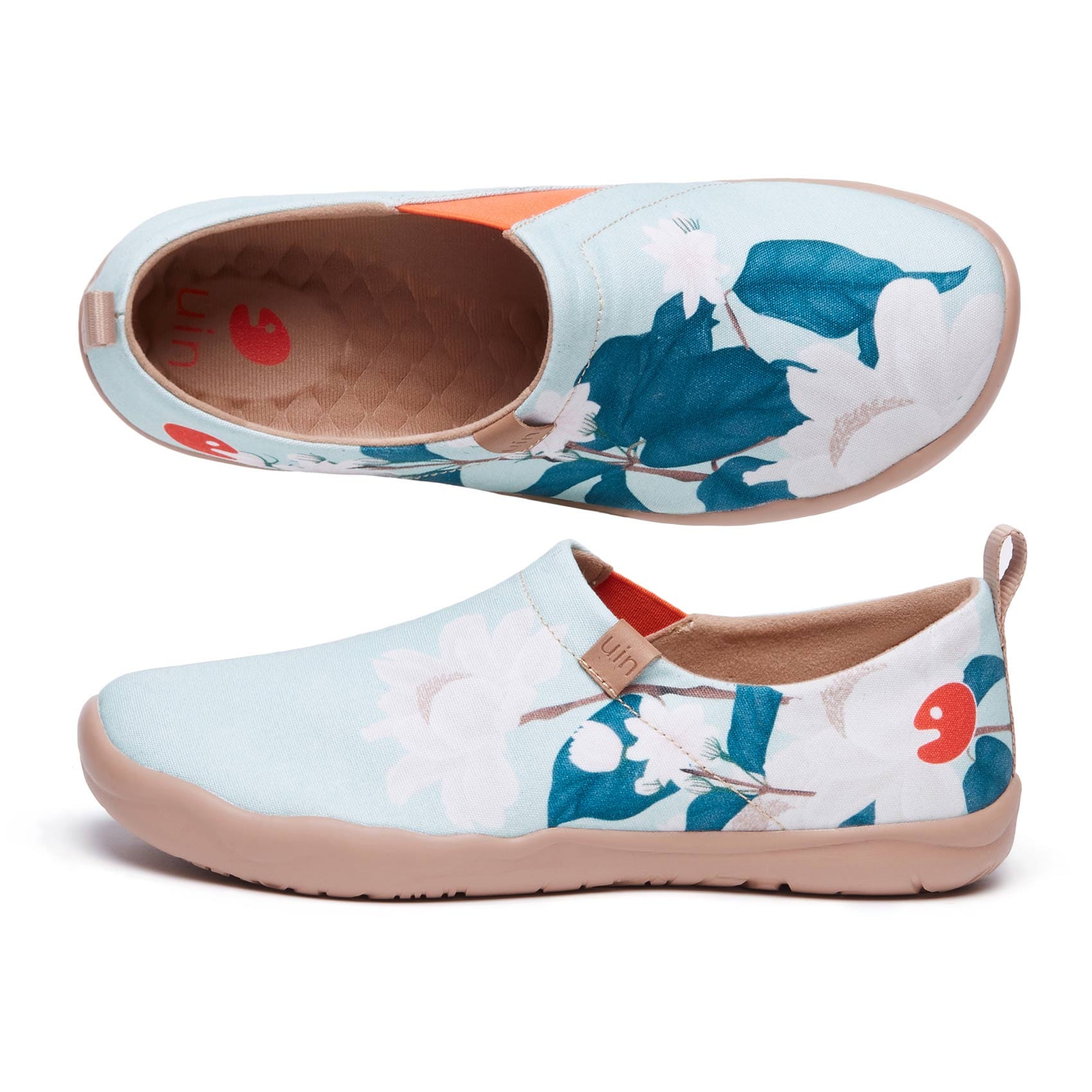 UIN Women's Art Painted Travel Shoes Slip On Canvas Casual Loafers