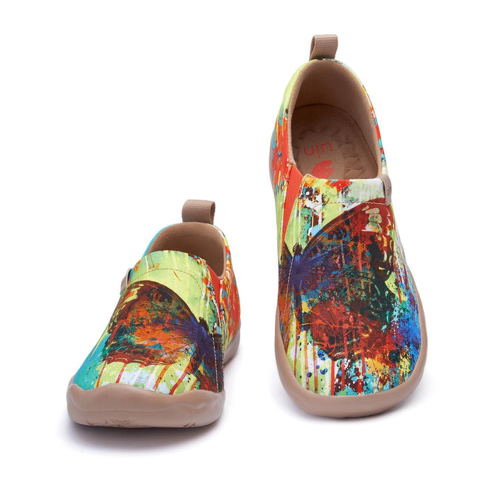 UIN Footwear Women MOTTLED BUTTERFLY Canvas loafers