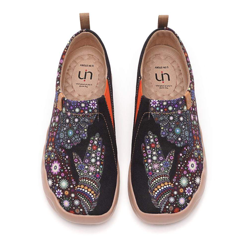 UIN Footwear Women PRAY FOR GOODNESS-Canada Local Delivery Canvas loafers