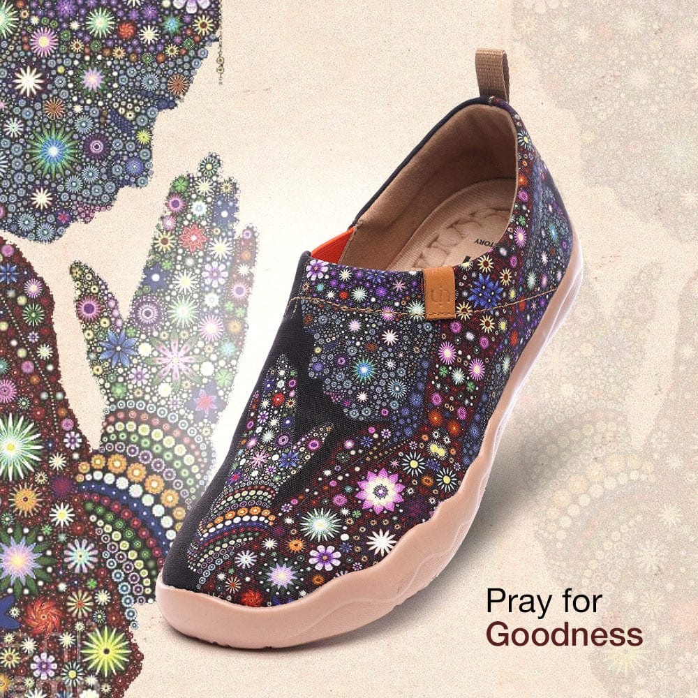 UIN Footwear Women PRAY FOR GOODNESS-Canada Local Delivery Canvas loafers