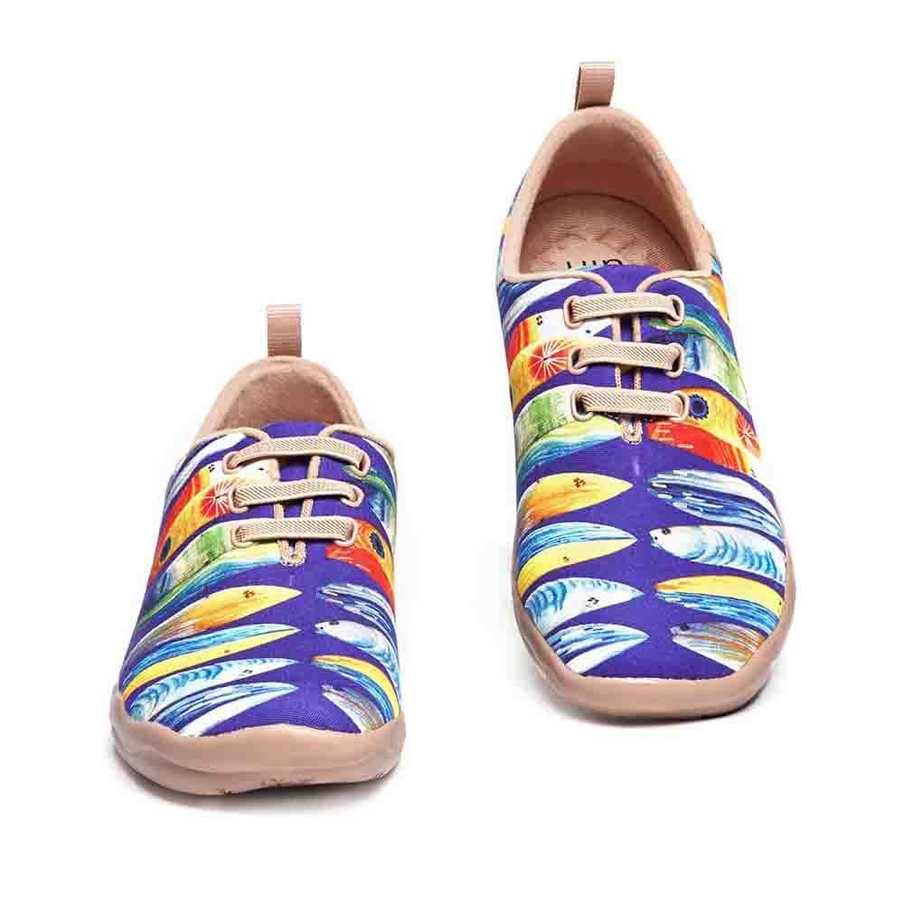 UIN Footwear Women Shark or Surfboard-US Local Delivery Canvas loafers
