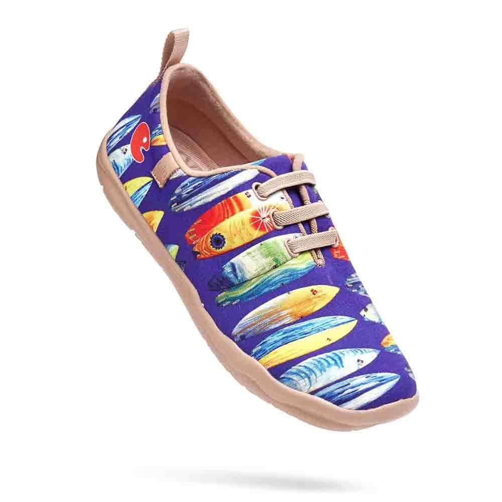 UIN Footwear Women Shark or Surfboard-US Local Delivery Canvas loafers
