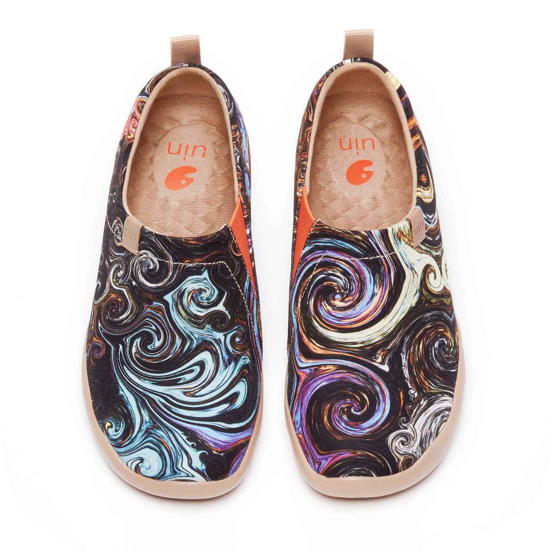 UIN Footwear Women STARRY NIGHT-Canada Local Delivery Canvas loafers