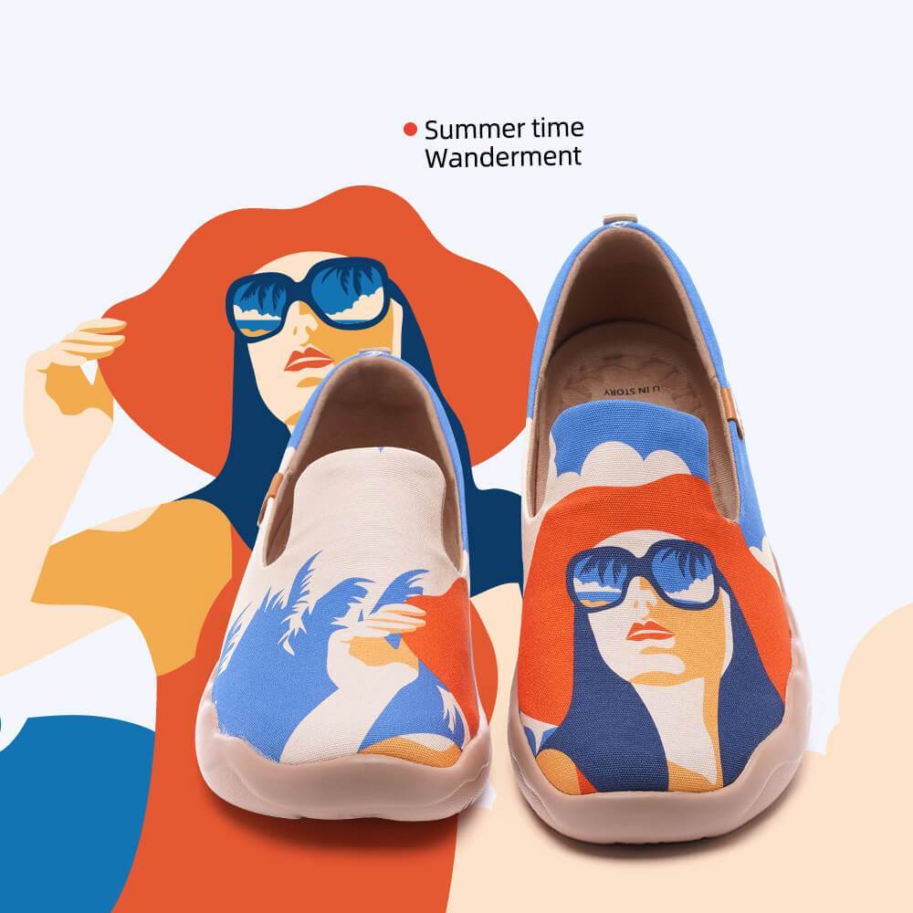 UIN Footwear Women Summertime Wanderment-US Local Delivery Canvas loafers