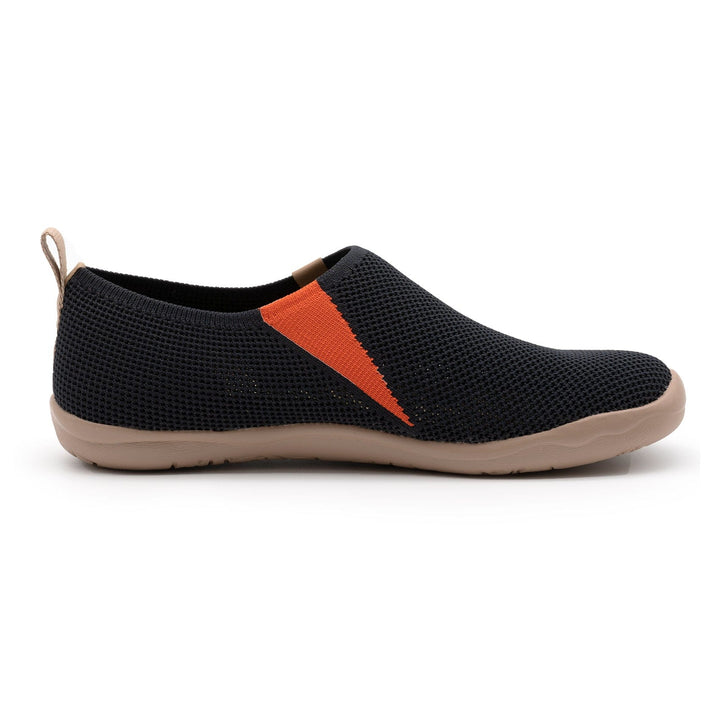 UIN Footwear Women Toledo Knitted Dark Black Women-US Local Delivery Canvas loafers