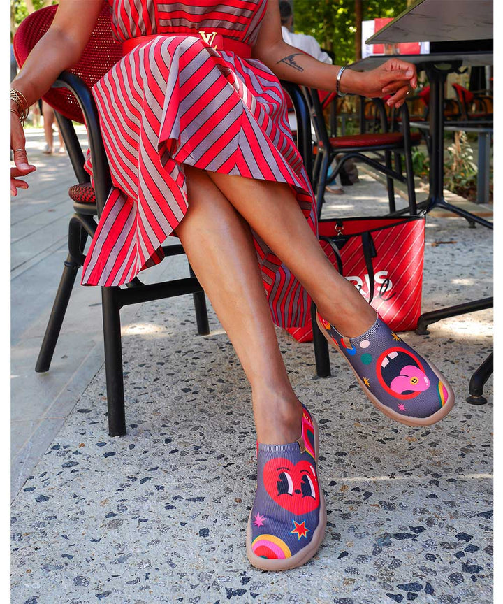 UIN Footwear Women Tongue Toledo II Canvas loafers