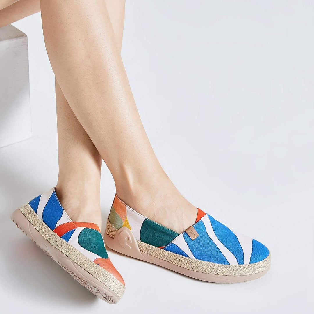 UIN Footwear Women Tropical Day Marbella-US Local Delivery Canvas loafers