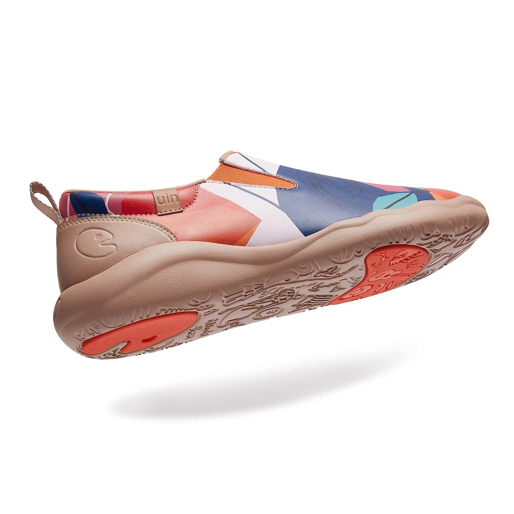 UIN Women's Walking Travel Shoes Slip On Microfiber Leather PU