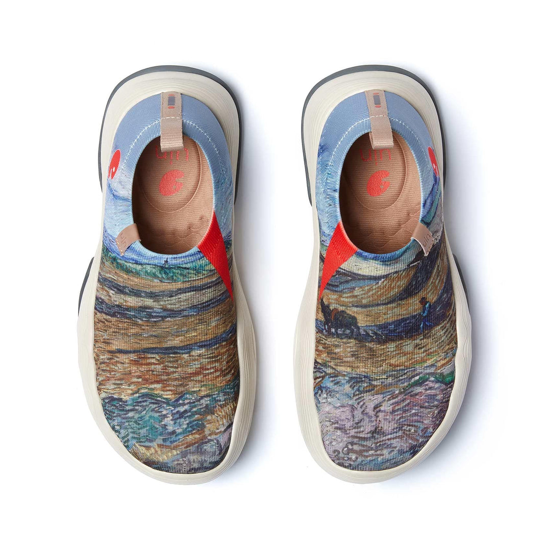 UIN Footwear Women Van Gogh Enclosed Field with Ploughman 2 Toledo V Women Canvas loafers