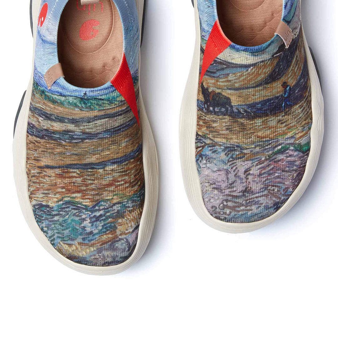 UIN Footwear Women Van Gogh Enclosed Field with Ploughman 2 Toledo V Women Canvas loafers