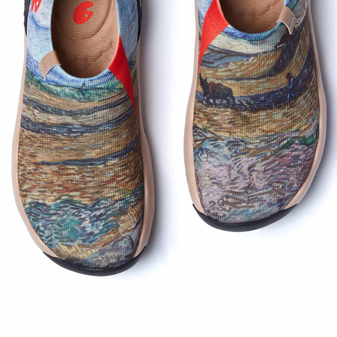 UIN Footwear Women Van Gogh Enclosed Field with Ploughman 3 Toledo XI Women Canvas loafers
