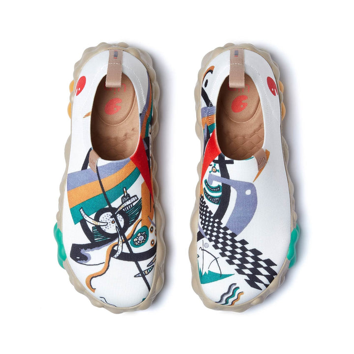 UIN Footwear Women Wassily Kandinsky Kleine Welten IV Toledo VI Women Canvas loafers