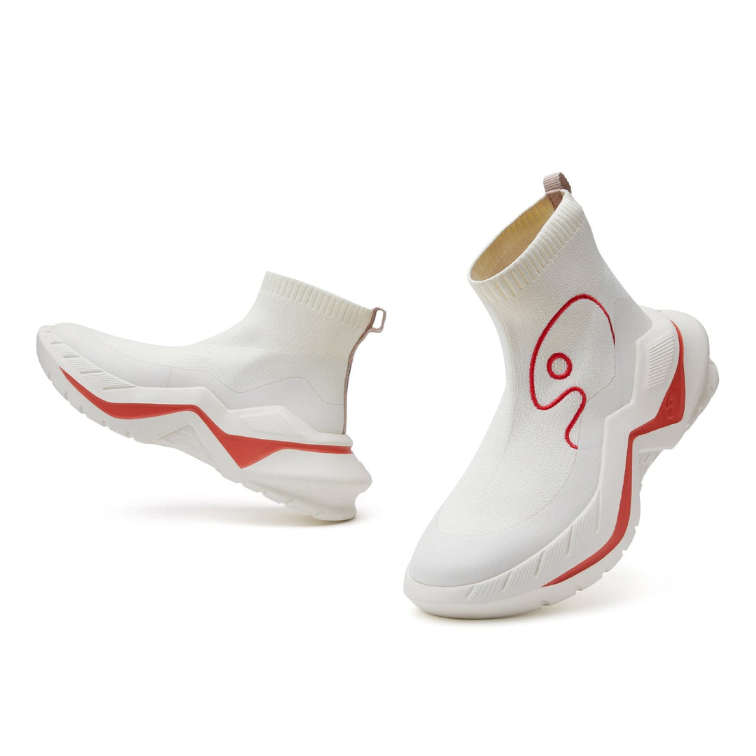 UIN Footwear Women Whisper White Chueca IV Women Canvas loafers