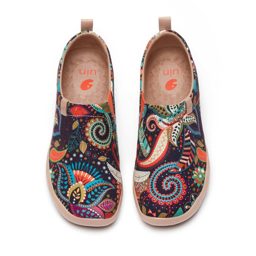 UIN Footwear Women Wonder Mandala Toledo I Women-Canada Local Delivery Canvas loafers