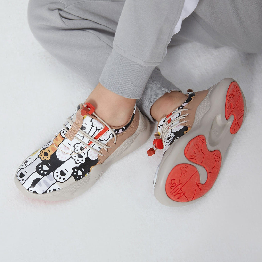 UIN Footwear Kid Cat Paws Mijas XIII Kid Canvas loafers