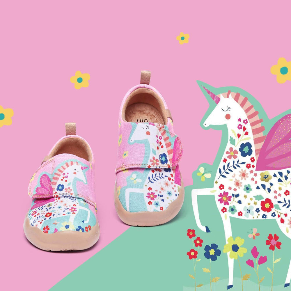 UIN Footwear Kid Fantasy Unicorn Kid-US Local Delivery Canvas loafers