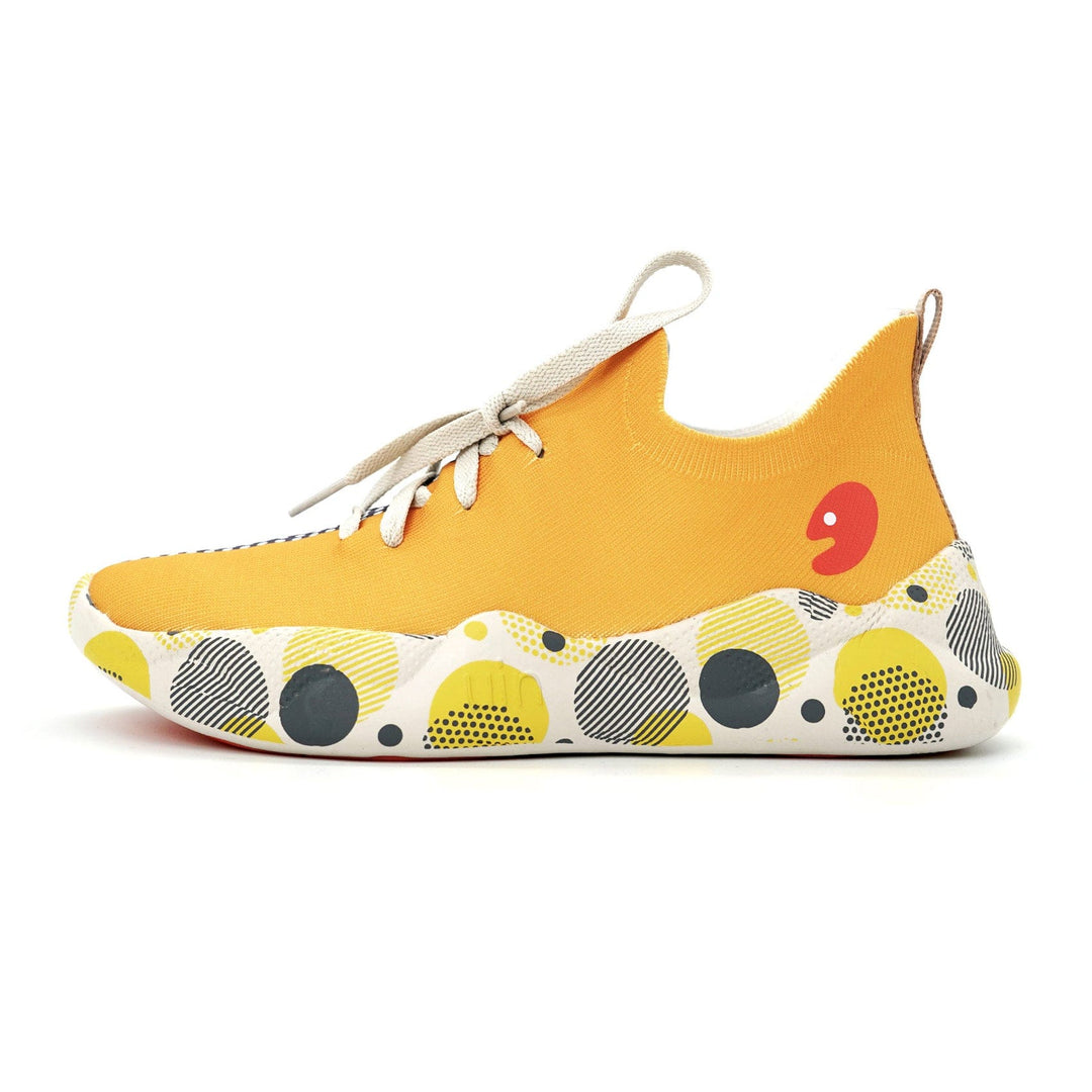 UIN Footwear Kid Grey & Yellow Mijas Kid Canvas loafers