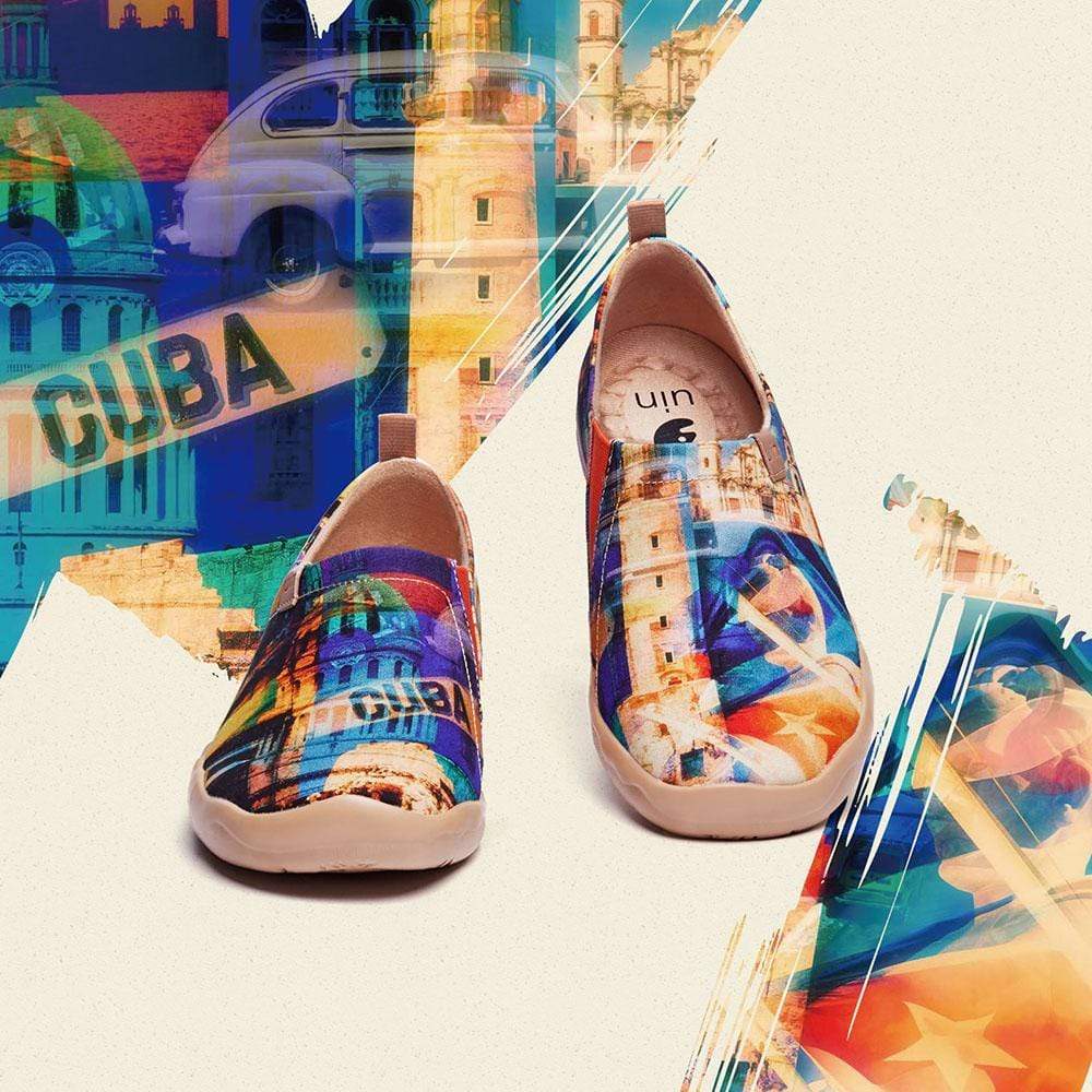 UIN Footwear Men A Glimpse of Cuba Canvas loafers