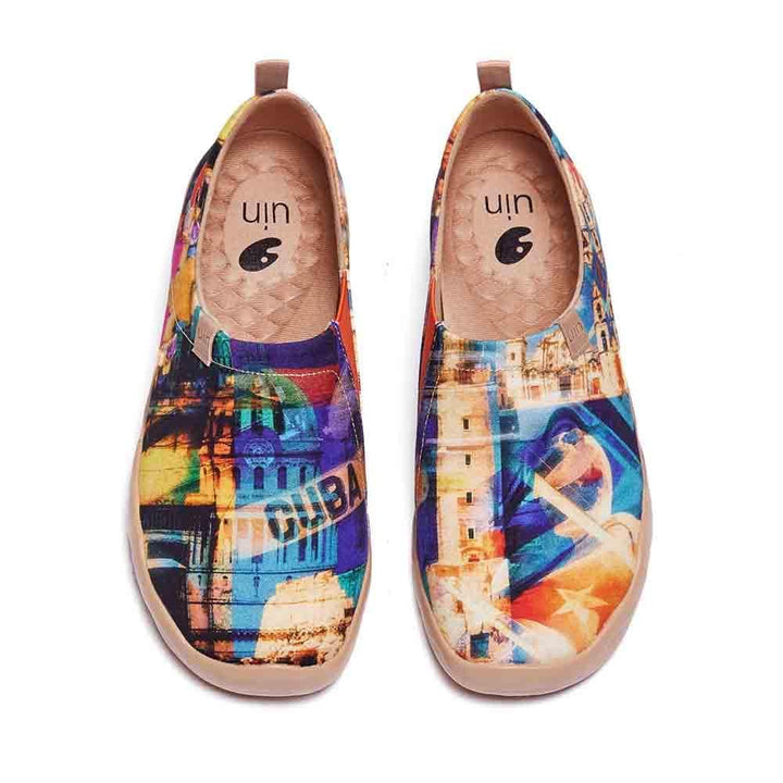UIN Footwear Men A Glimpse of Cuba Canvas loafers