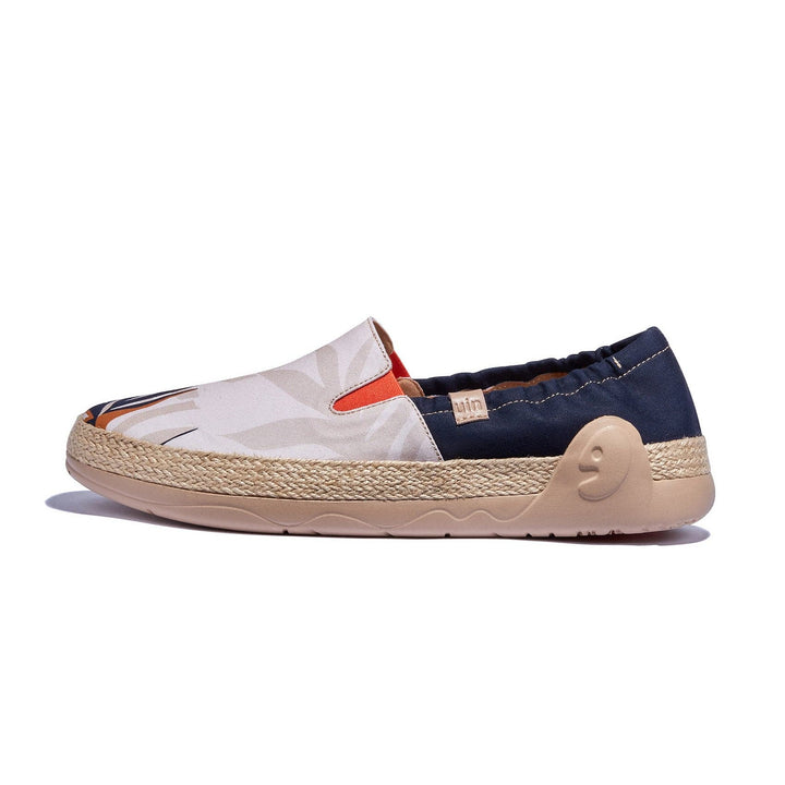 UIN Footwear Men Branches and Leaves Marbella VI Men Canvas loafers