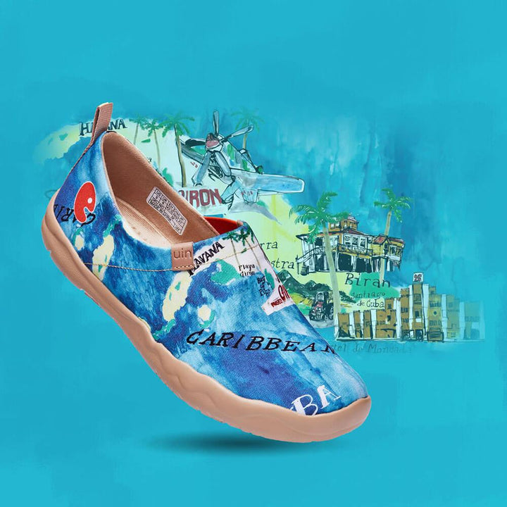 UIN Footwear Men Caribbean Pearl Canvas loafers