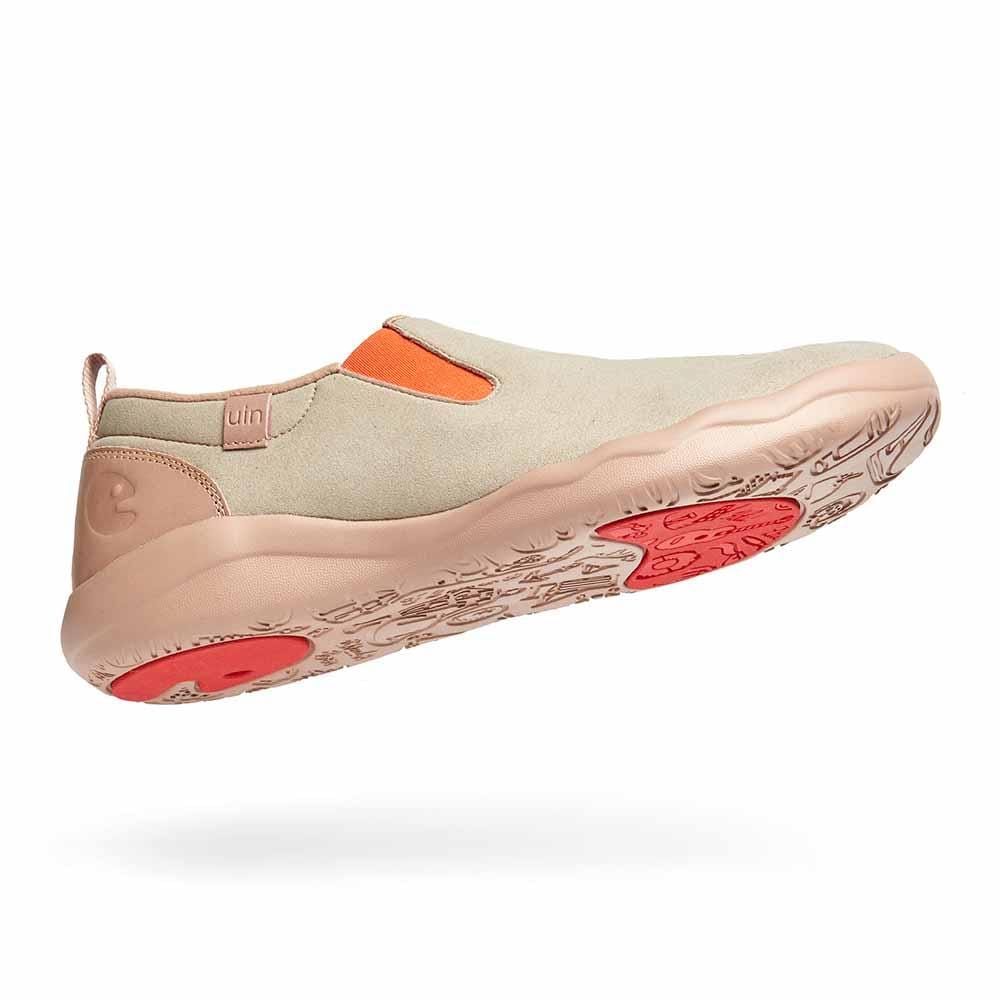 UIN Footwear Men Cuenca Oxford Tan Microfiber Suede Men Canvas loafers