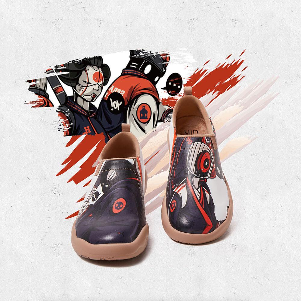 UIN Footwear Men Dark Samurai Canvas loafers