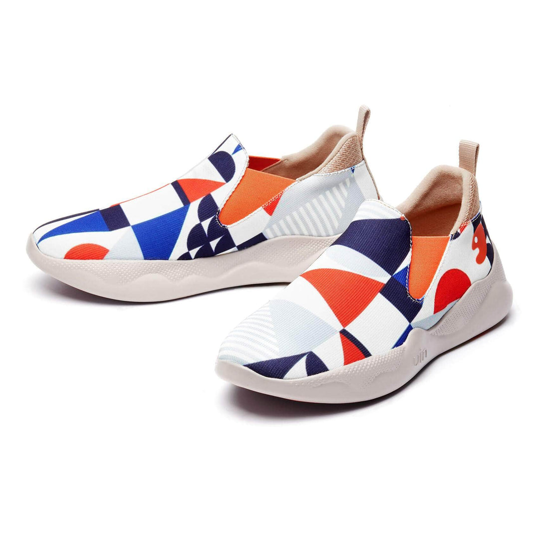 UIN Footwear Men Graphic Maze Mijas II Canvas loafers