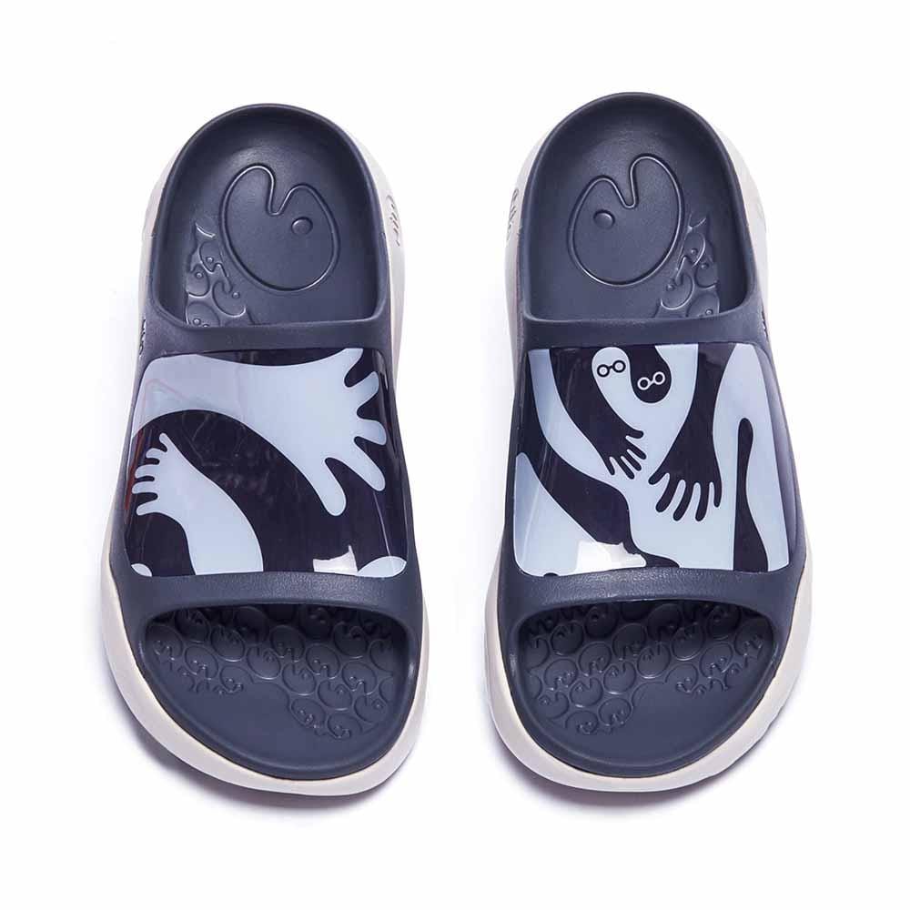 UIN Footwear Men Hide and Seek Ibiza Slides Canvas loafers
