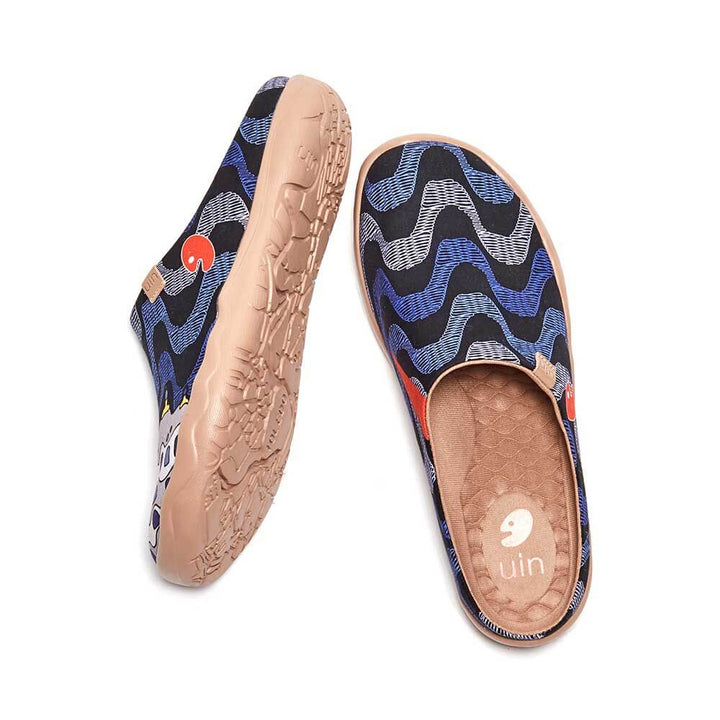 La Pedrera Slipper Art Painted Canvas Shoes for Men | UIN Footwear ...