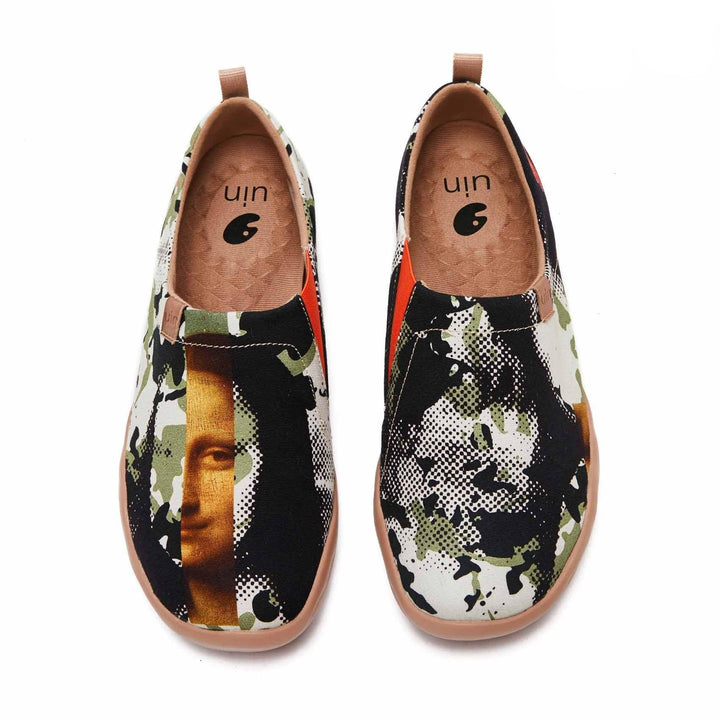 UIN Footwear Men Lisa Art Canvas loafers