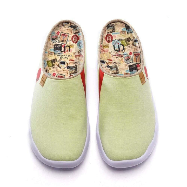 UIN Footwear Men Marbella Light Green Slipper Men Canvas loafers