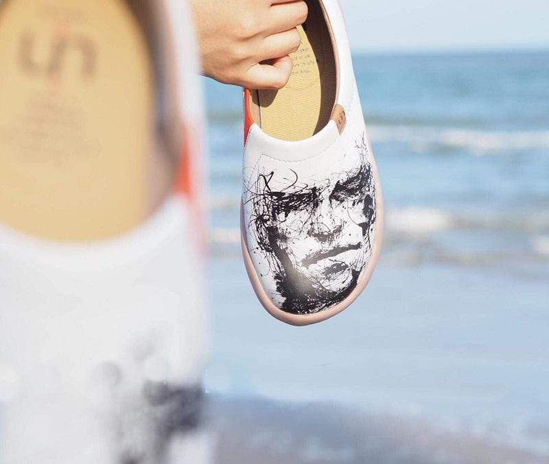 UIN Footwear Men SILENT MAN Art Design Loafers for Men Canvas loafers