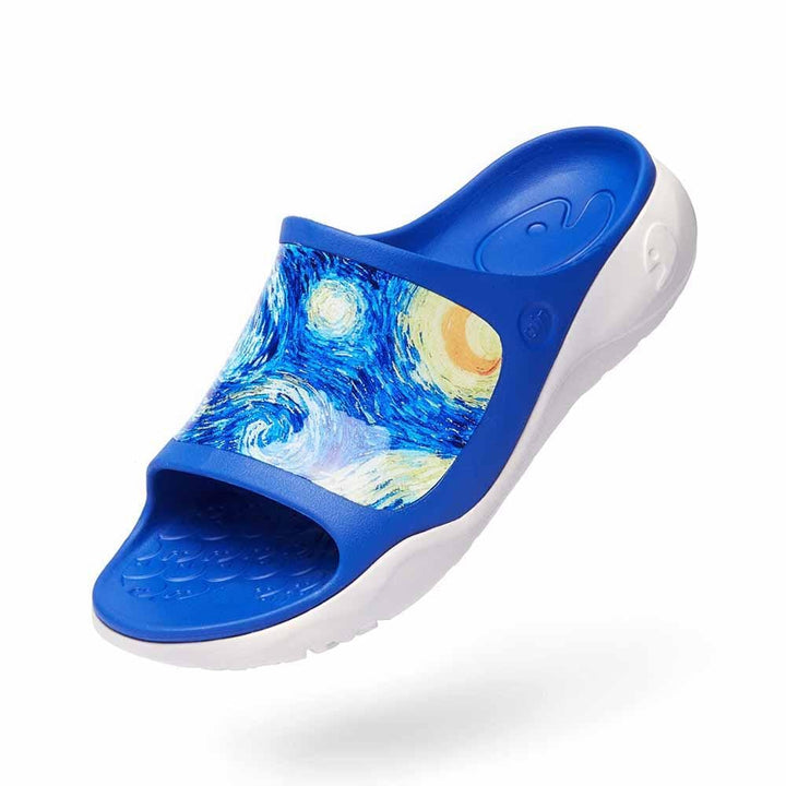 UIN Footwear Men Starry Night II Ibiza Slides Canvas loafers