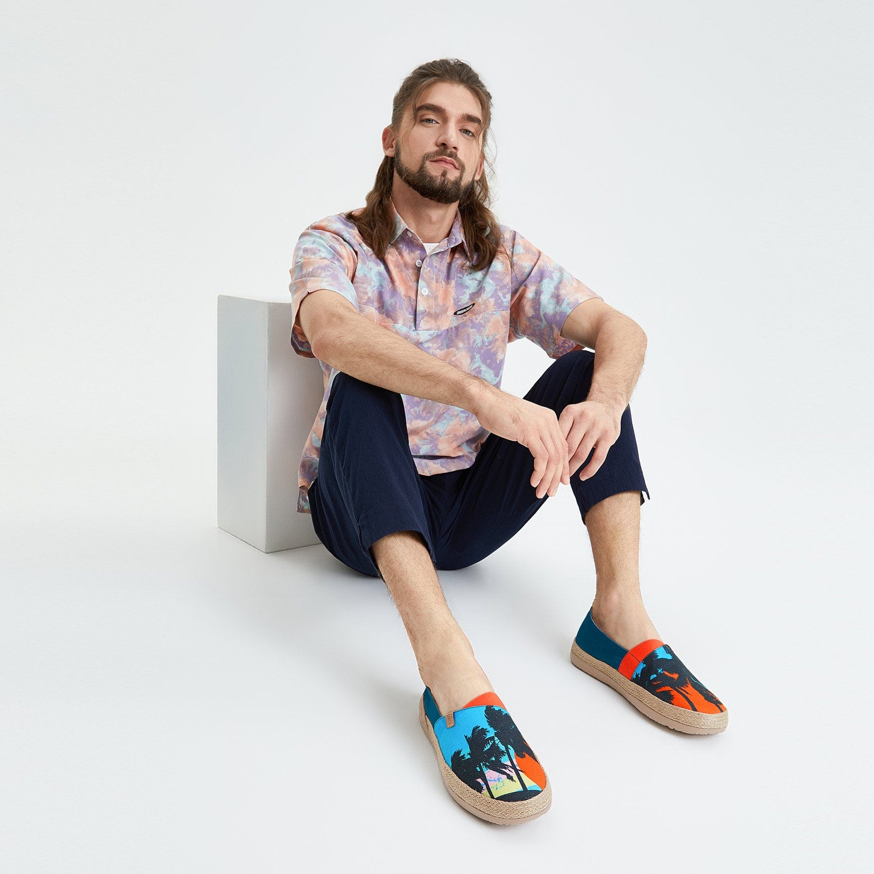 UIN Men's Espadrilles Slip Ons Canvas Lightweight Walking Casual