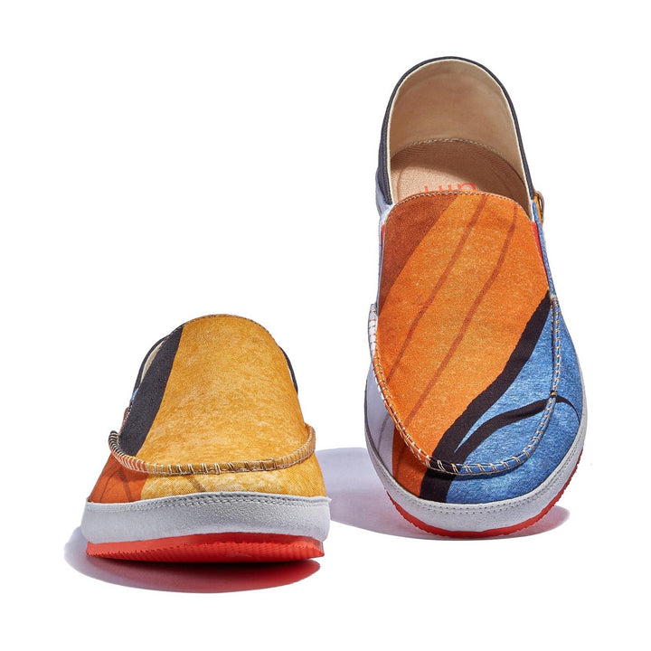UIN Footwear Men Sunset Tree Shadow Formentera II Men Canvas loafers
