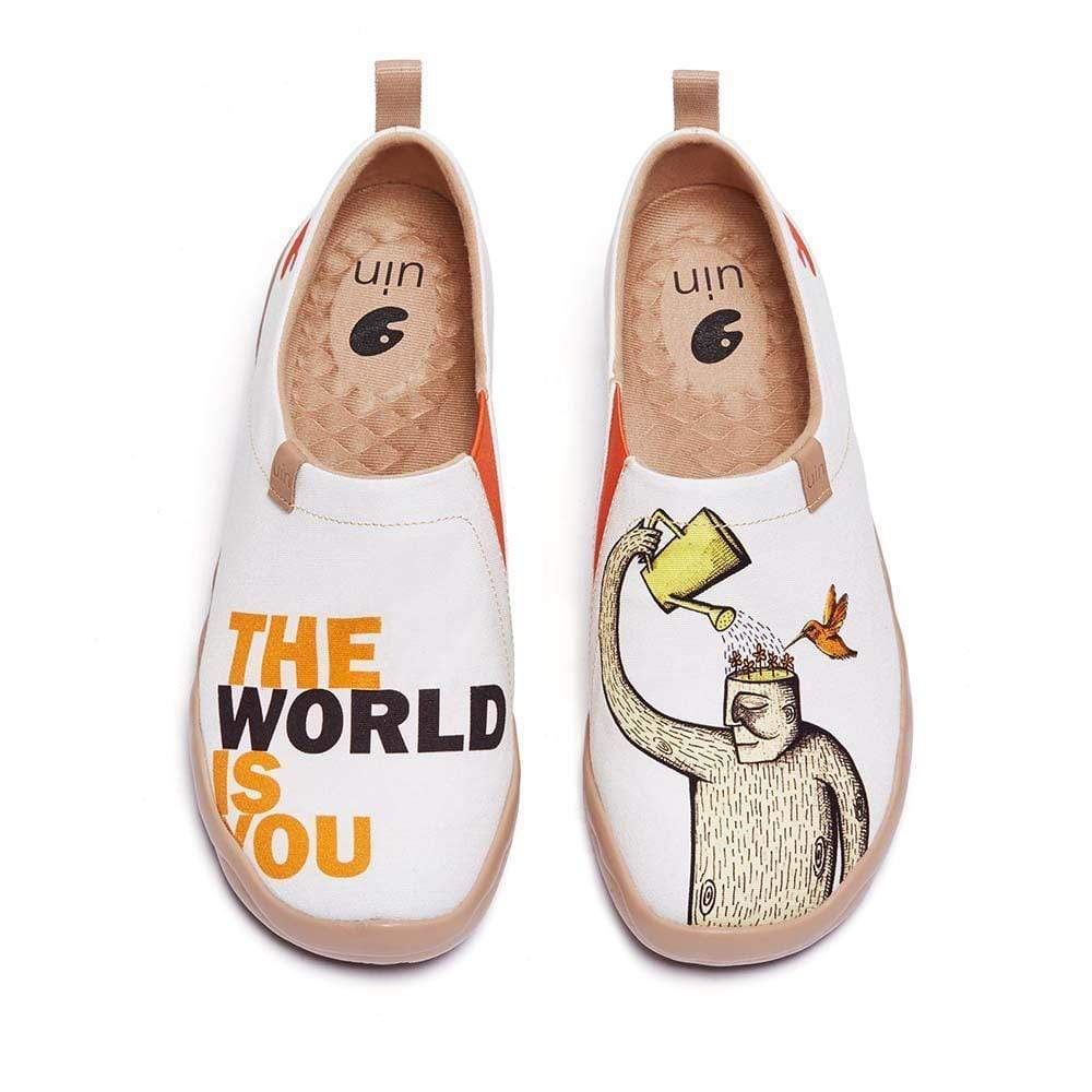 UIN Footwear Men The World is You Canvas loafers