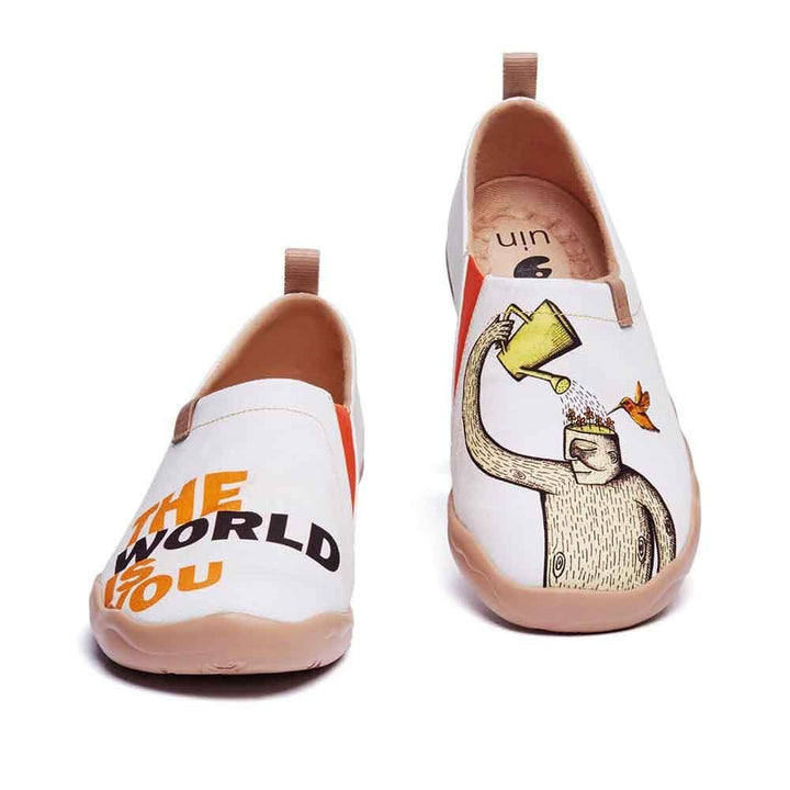 UIN Footwear Men The World is You Canvas loafers