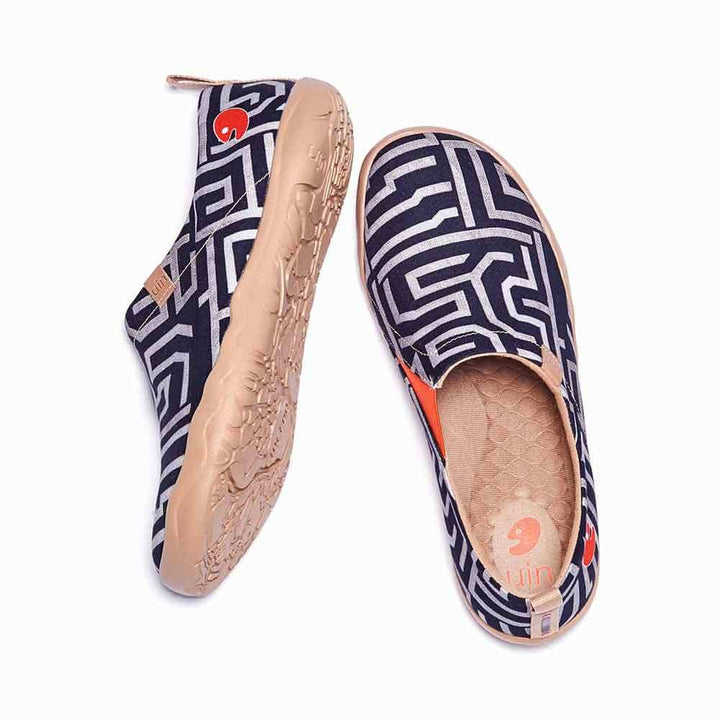 UIN Footwear Men Thread of Maze-US Local Delivery Canvas loafers