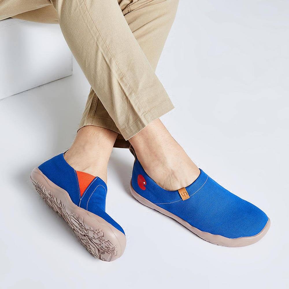 UIN Footwear Men Toledo Dark Blue-US Local Delivery Canvas loafers