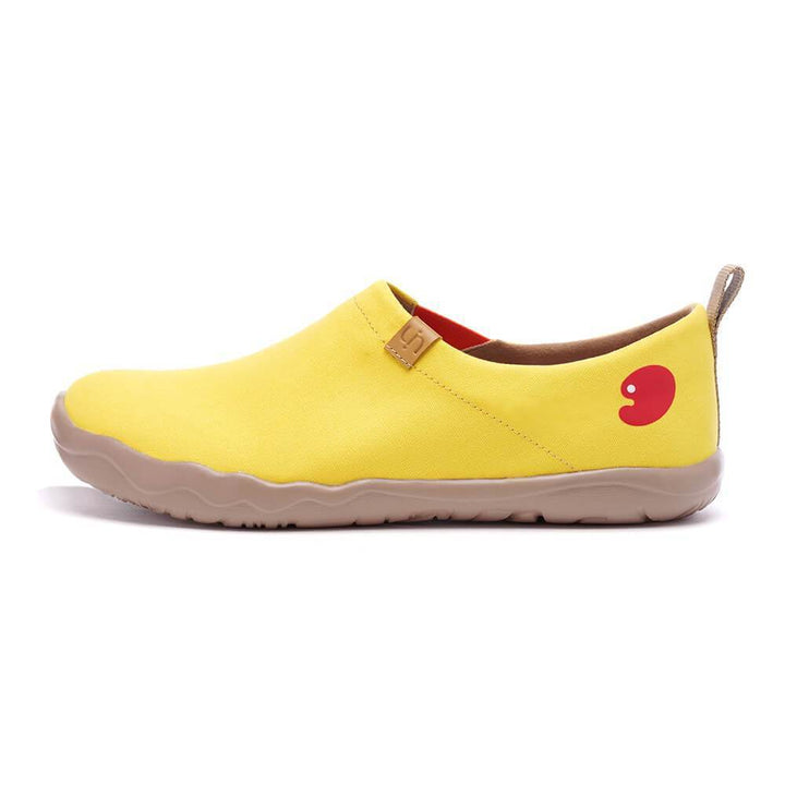 UIN Footwear Men Toledo Yellow Canvas loafers